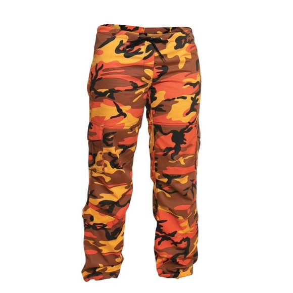 Rothco Orange Camo  BDU Pants Size Medium Women - Picture 1 of 3